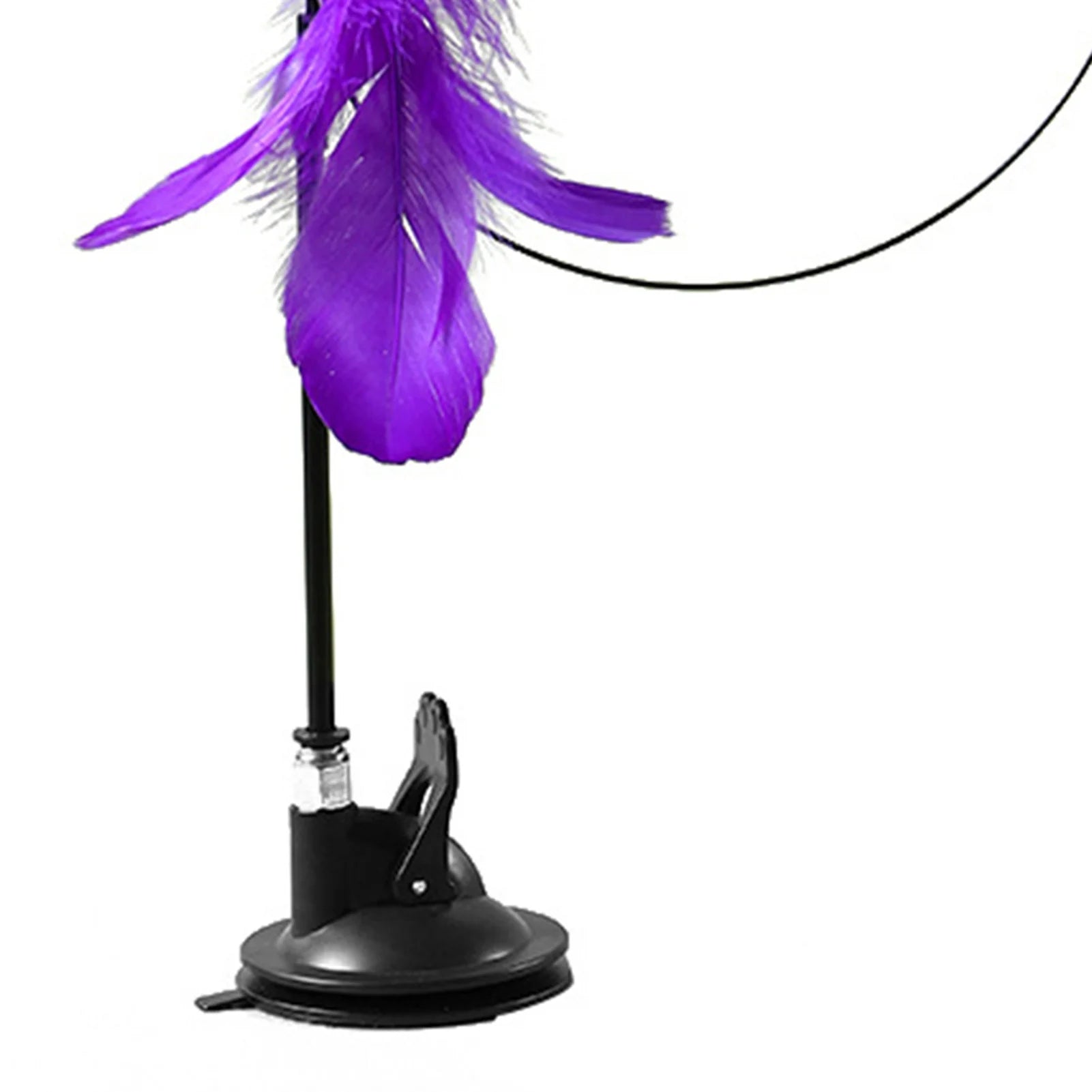 Cat Toys Wand, Interactive Cat Toy with Super Suction Cup Sticky Detachable for Indoor Cats Kitten Toys