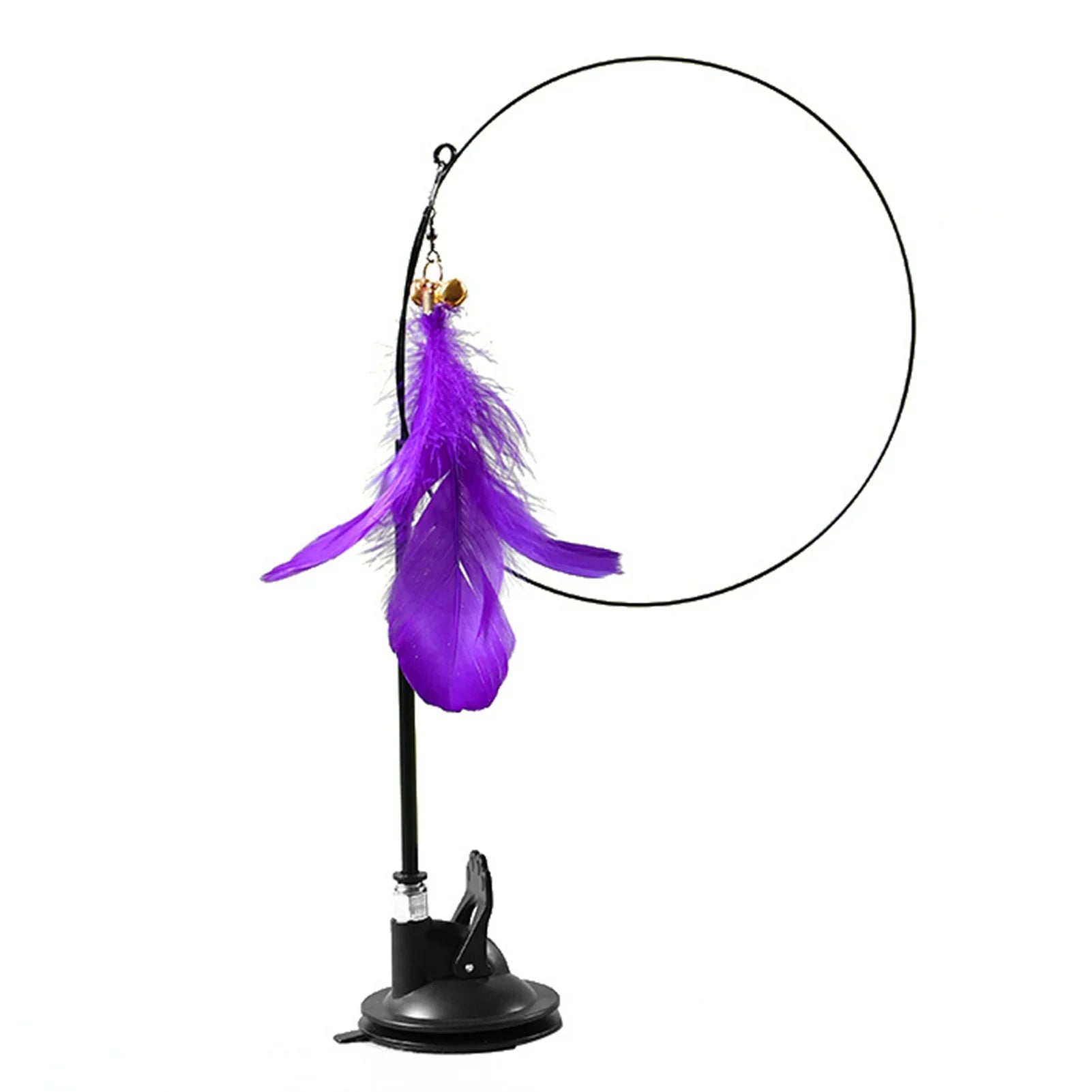 Cat Toys Wand, Interactive Cat Toy with Super Suction Cup Sticky Detachable for Indoor Cats Kitten Toys