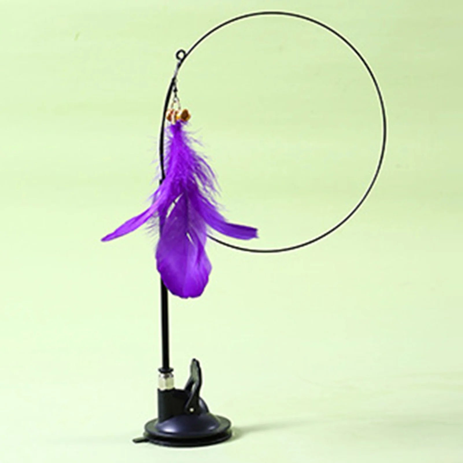 Cat Toys Wand, Interactive Cat Toy with Super Suction Cup Sticky Detachable for Indoor Cats Kitten Toys